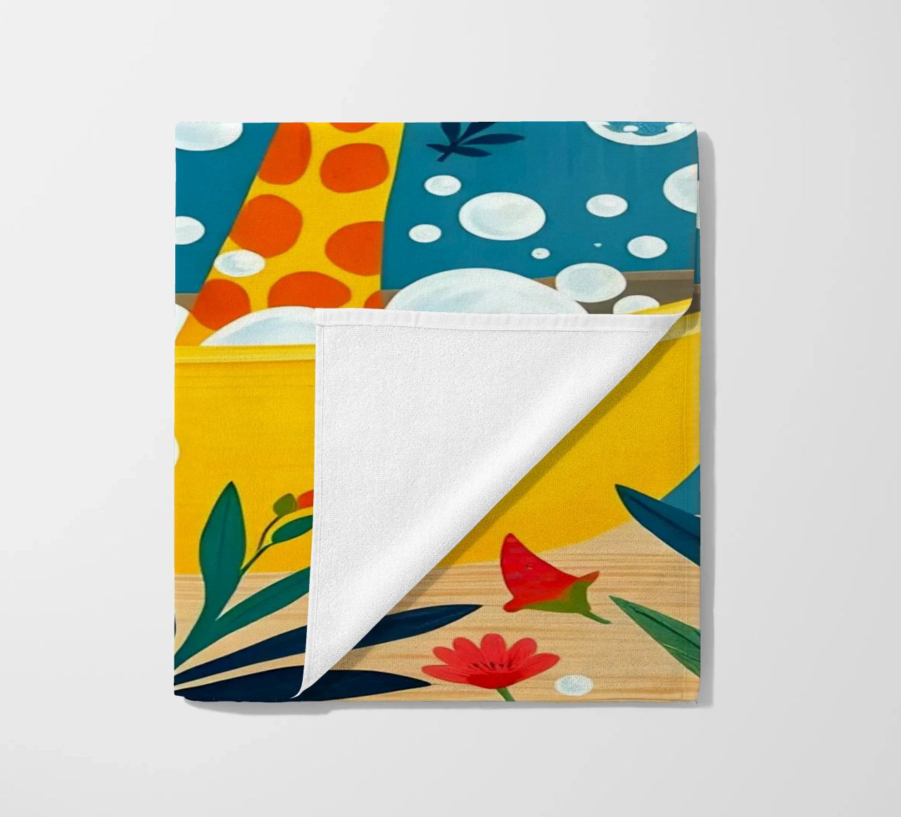 GIRAFES DANS LE BAIN serviette de plage de ARTOMATIC