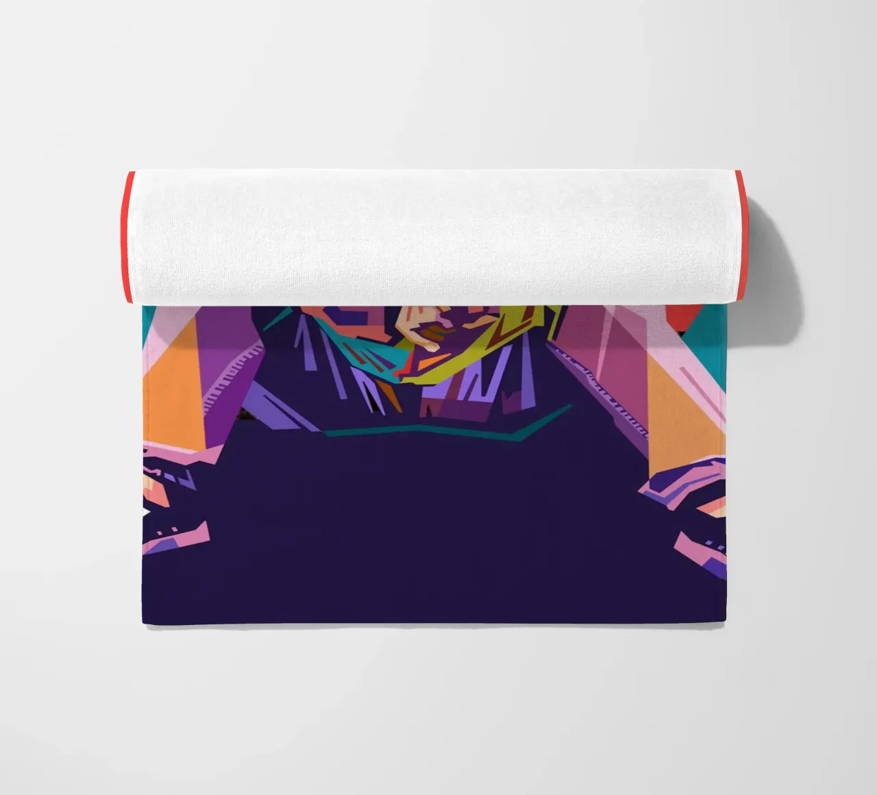 Ritratto pop art di Kurt Cobain telo mare da Hantamrata