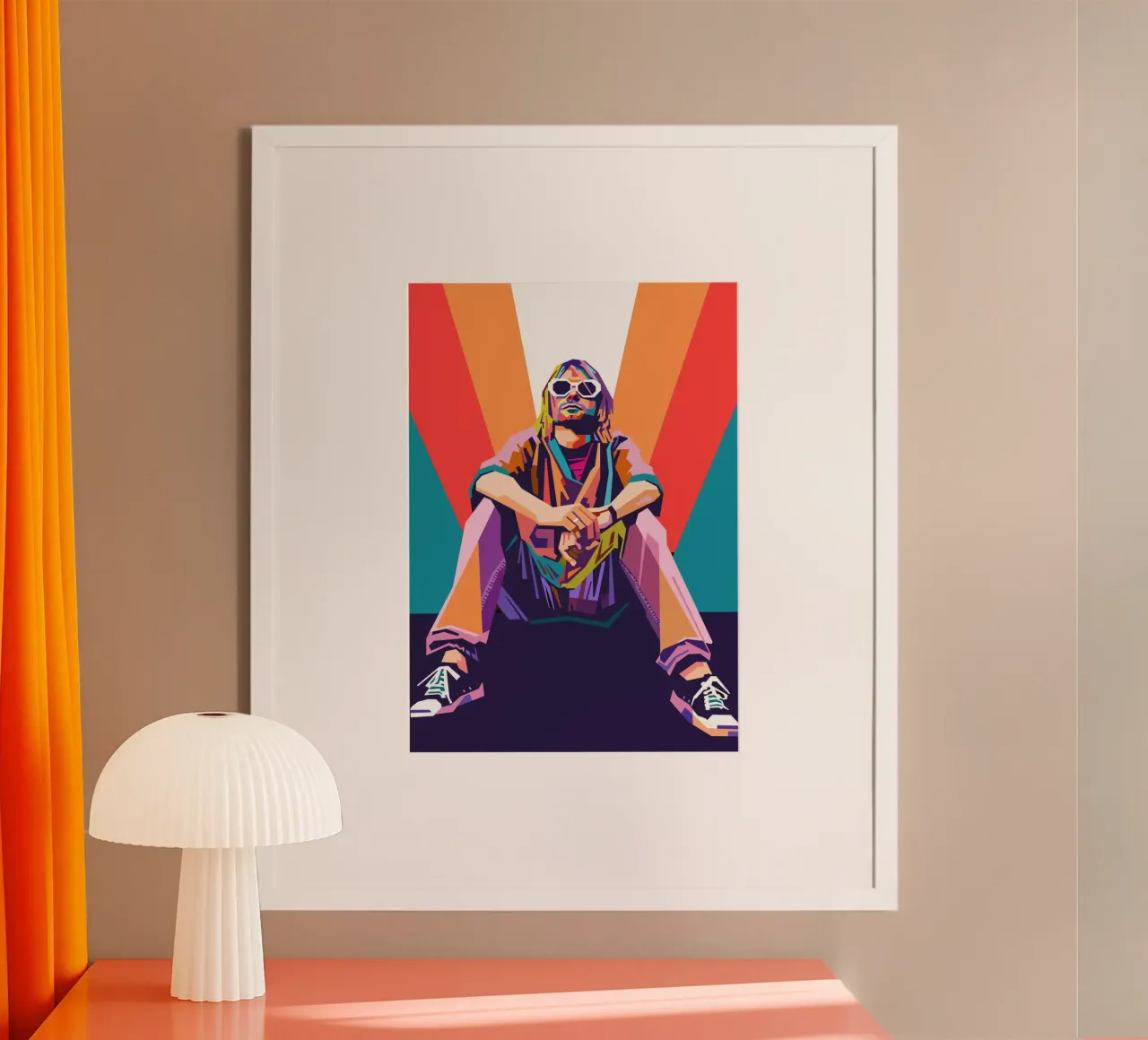 Ritratto pop art di Kurt Cobain carta hahnemühle da Hantamrata