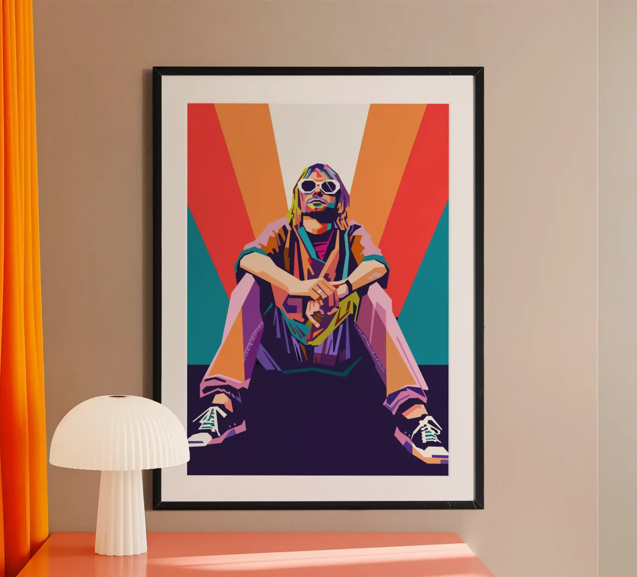 Ritratto pop art di Kurt Cobain carta hahnemühle da Hantamrata