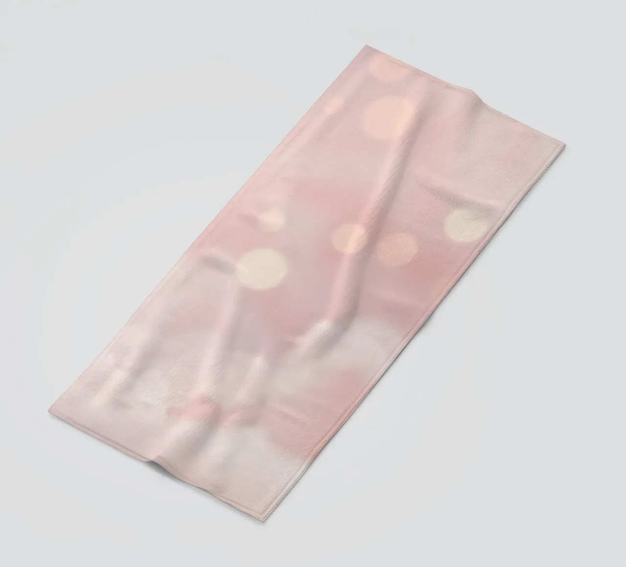 Sfondo astratto rosa tenue con nuvole soffici e delicate telo mare da DesignDoodle