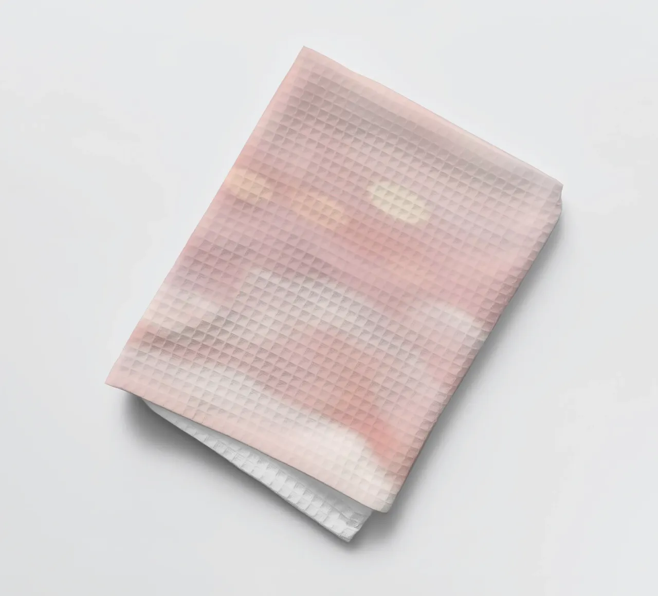Soft pink abstract background with fluffy clouds and gentle tea towel by DesignDoodle