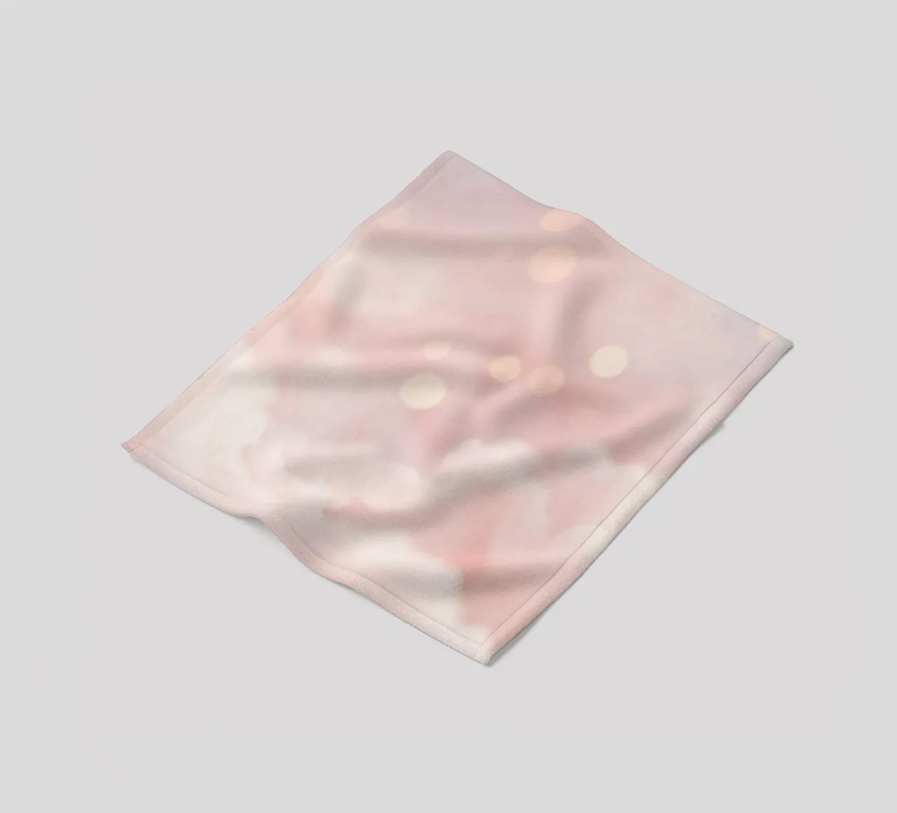 Sfondo astratto rosa tenue con nuvole soffici e delicate coperta in pile da DesignDoodle