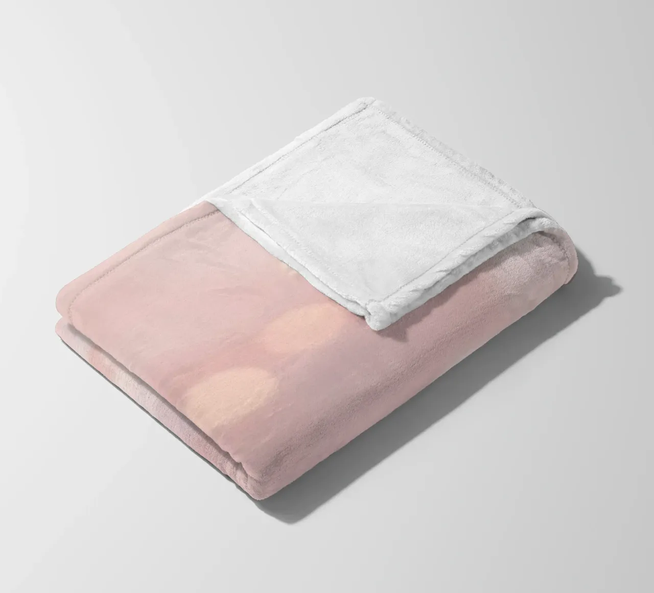 Soft pink abstract background with fluffy clouds and gentle fleece blanket by DesignDoodle