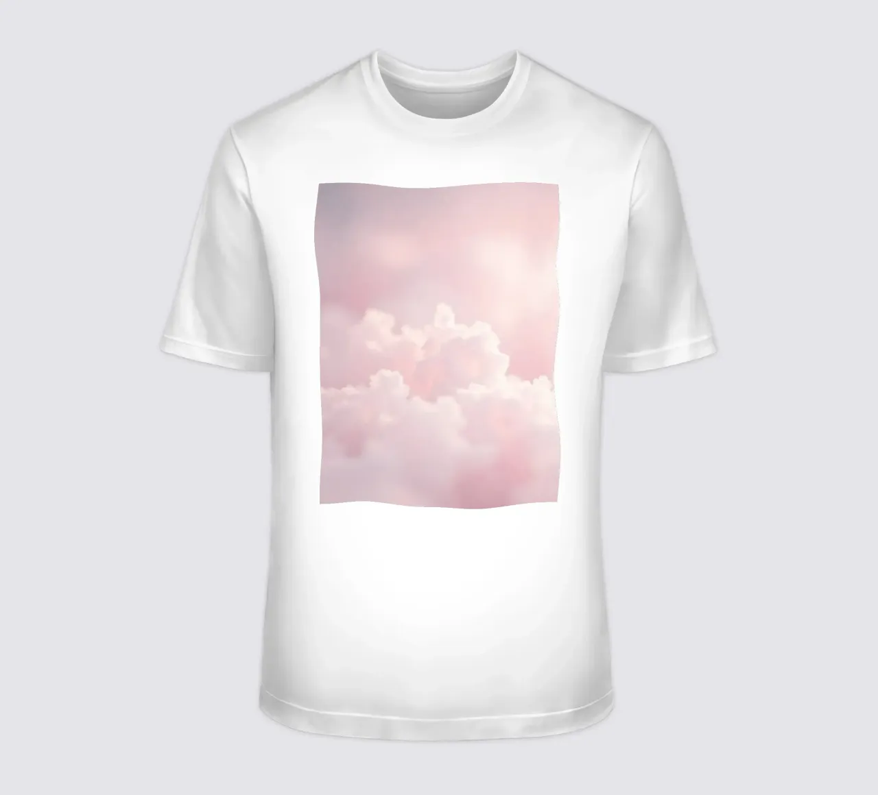 De doux nuages pastel créent un arrière-plan abstrait et serein. t-shirt de DesignDoodle