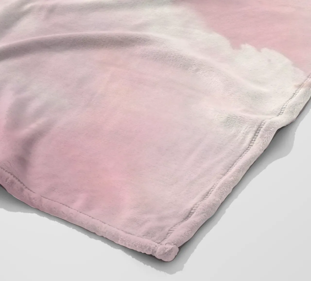 Soft pastel clouds create a serene abstract background fleece blanket by DesignDoodle