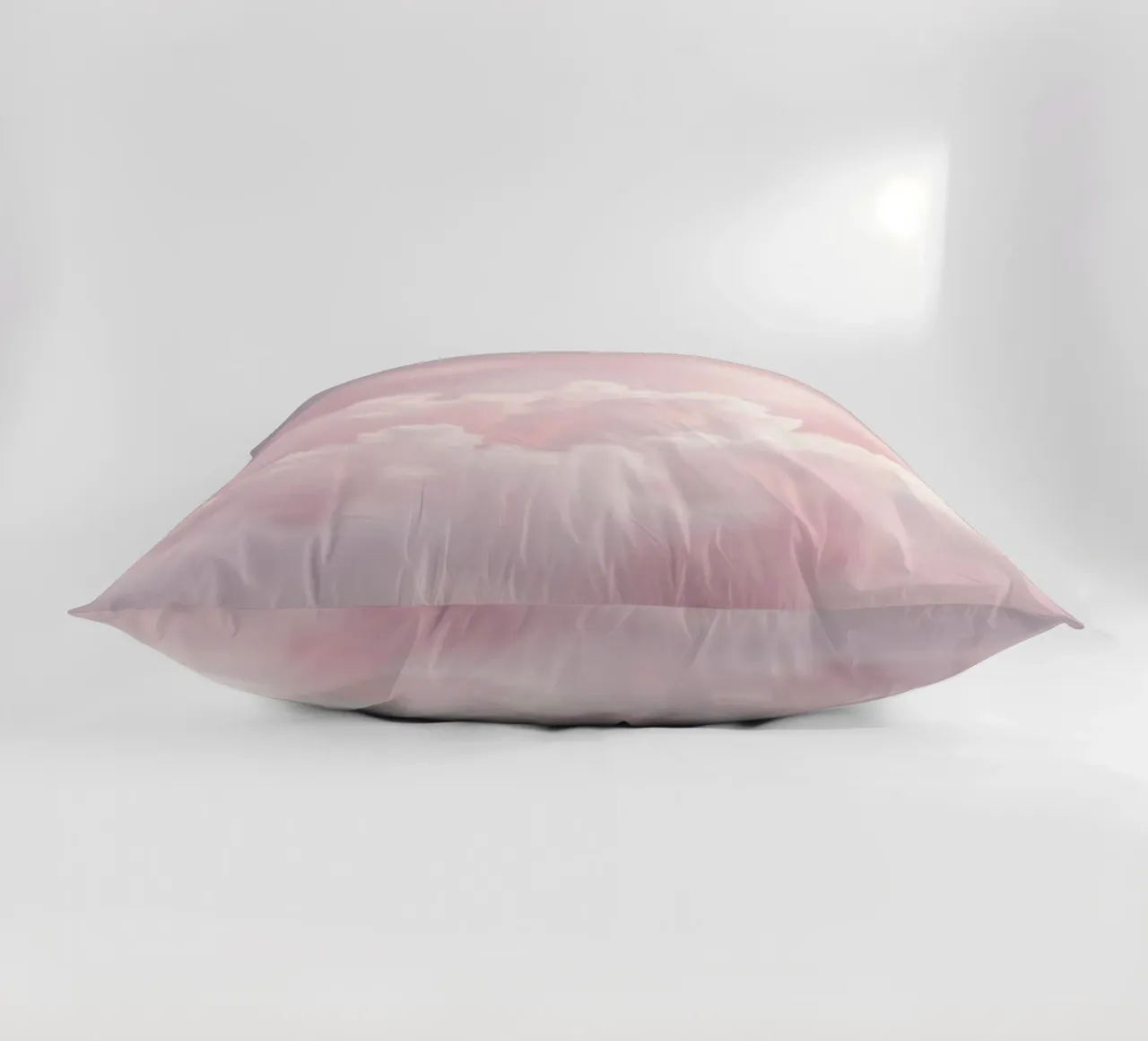 Soft pastel clouds create a serene abstract background decorative cushion by DesignDoodle