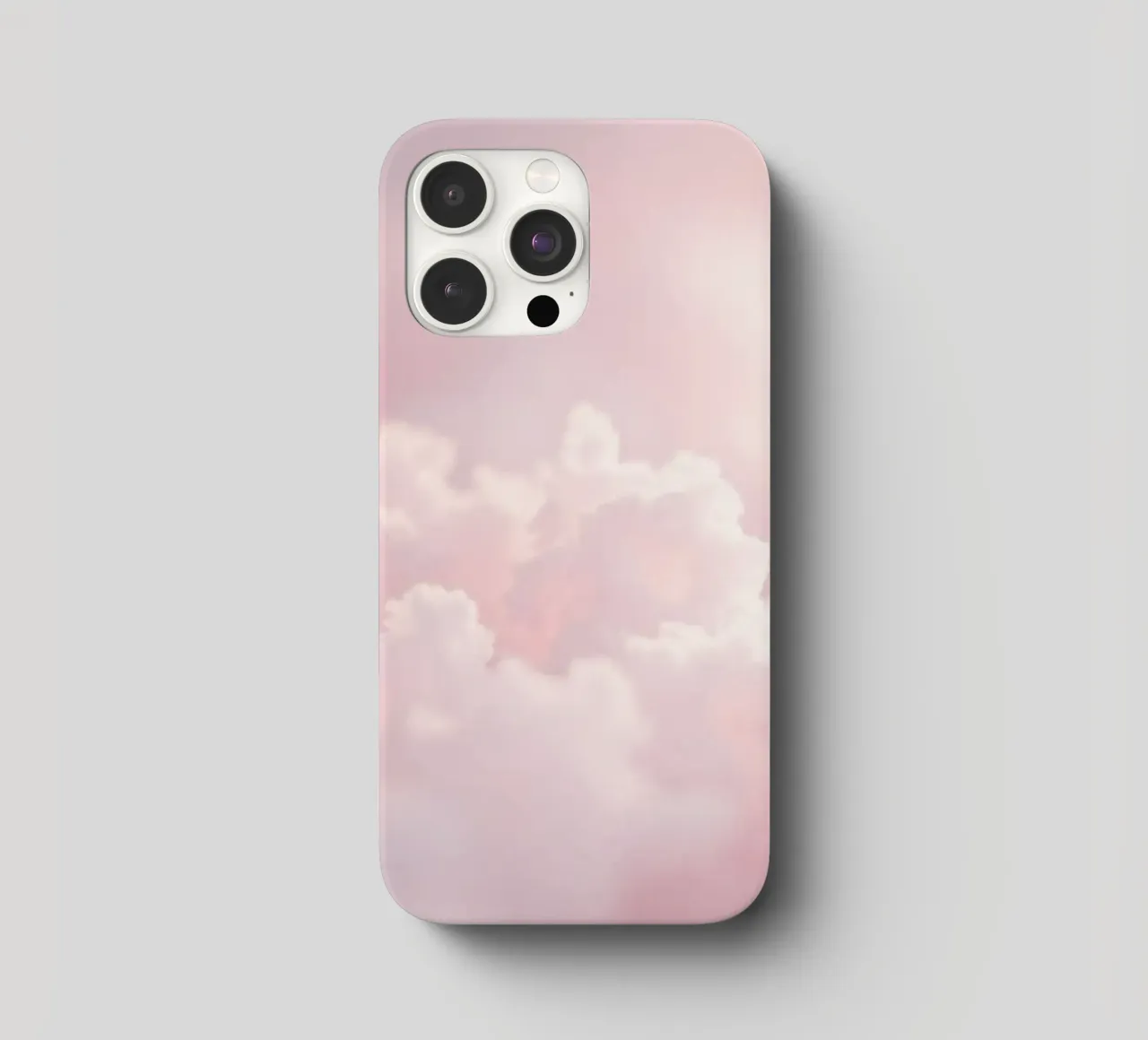 Soft pastel clouds create a serene abstract background iphone case by DesignDoodle