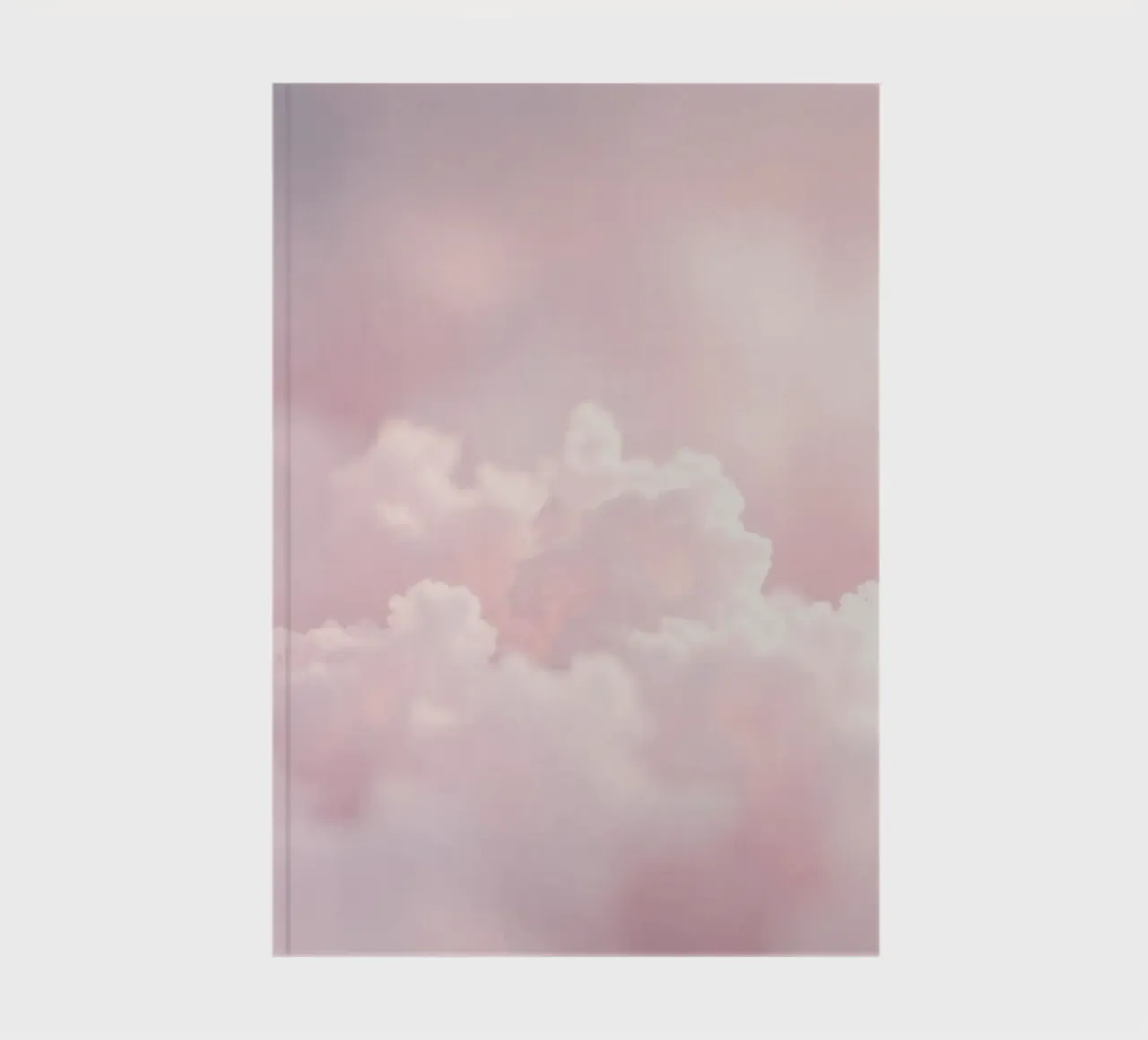 Soft pastel clouds create a serene abstract background notebook by DesignDoodle