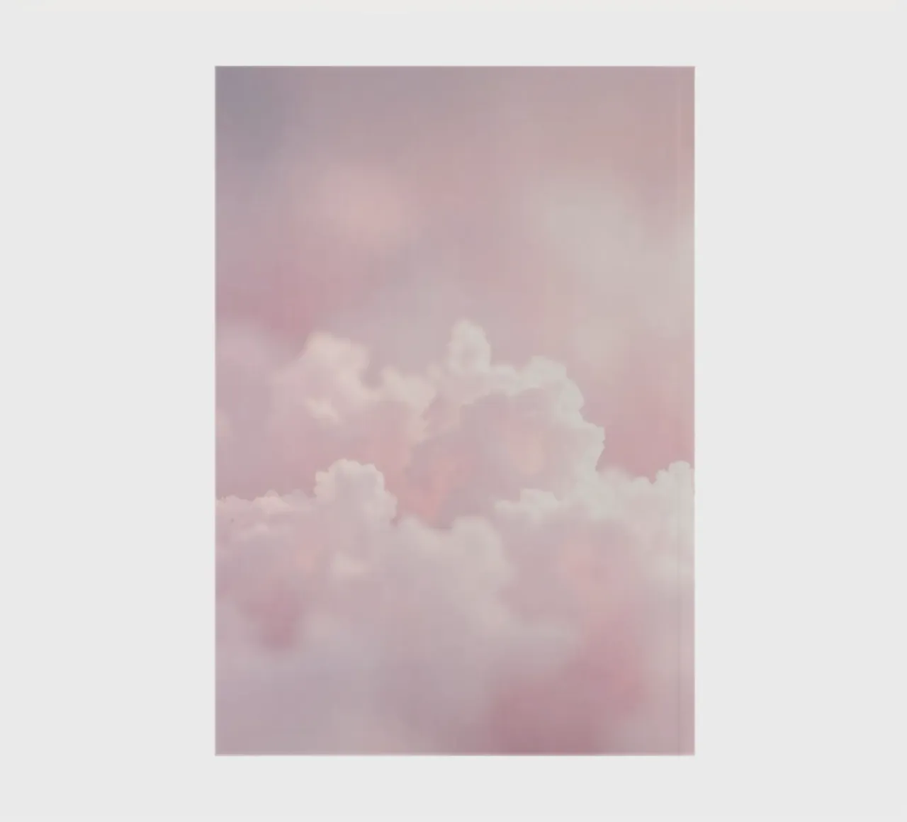 Soft pastel clouds create a serene abstract background notebook by DesignDoodle