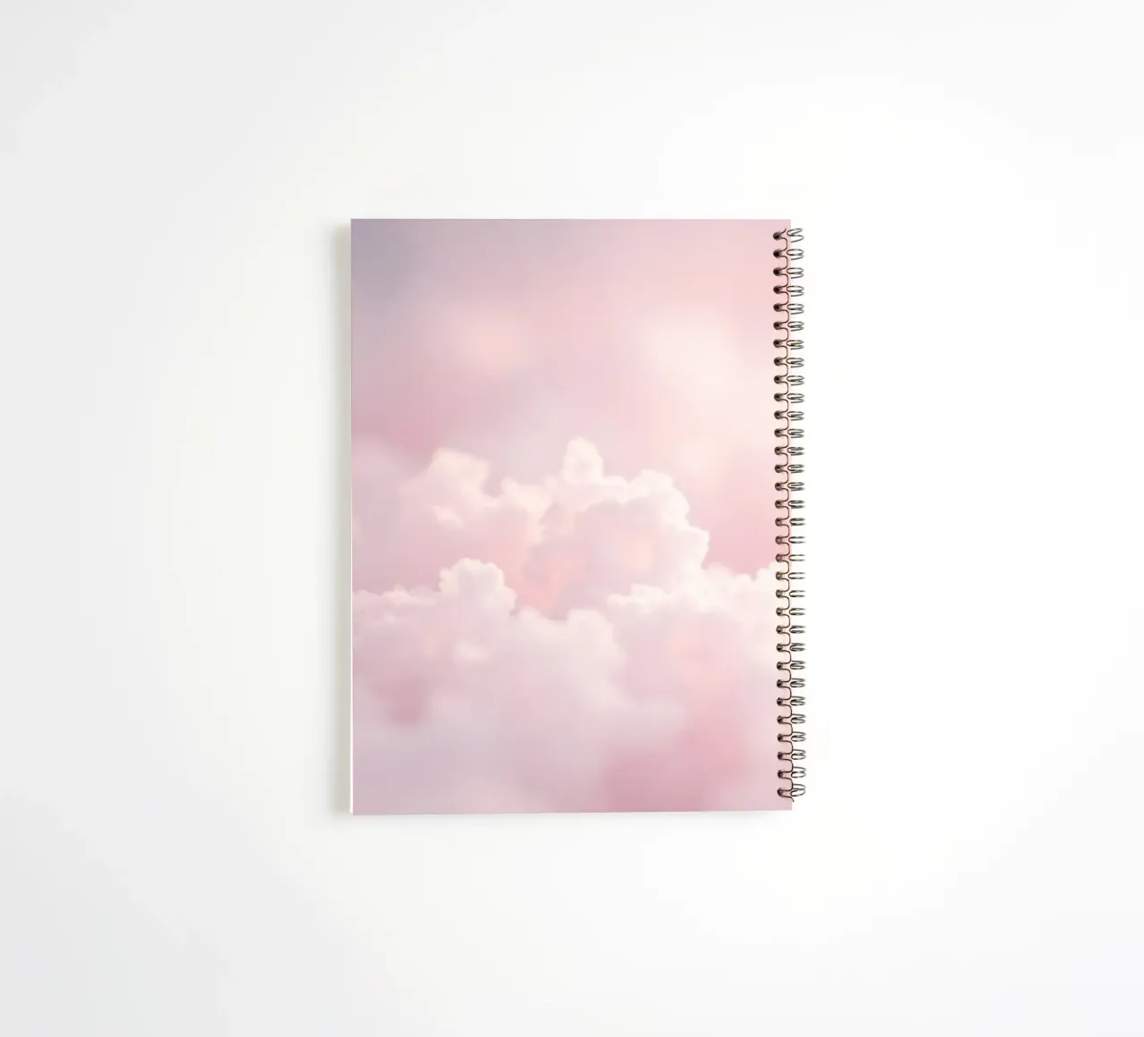 Soft pastel clouds create a serene abstract background spiral notebook by DesignDoodle