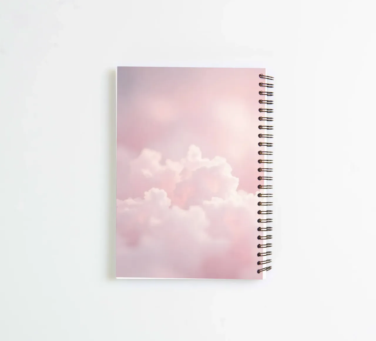 Soft pastel clouds create a serene abstract background spiral notebook by DesignDoodle