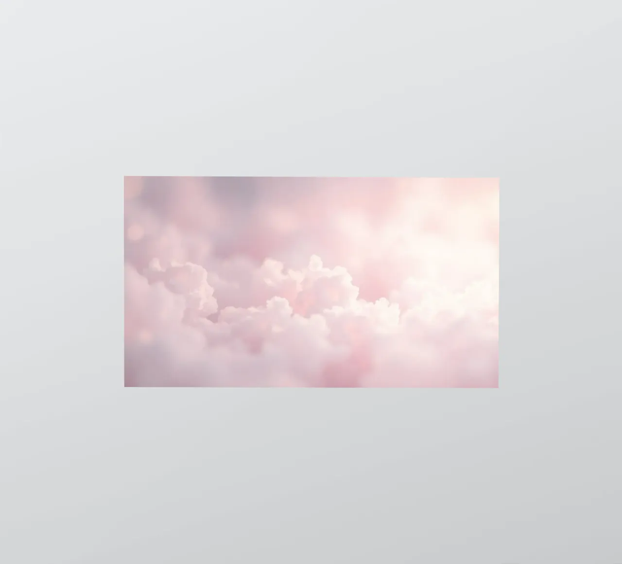 Soft pastel clouds create a serene abstract background sticker by DesignDoodle