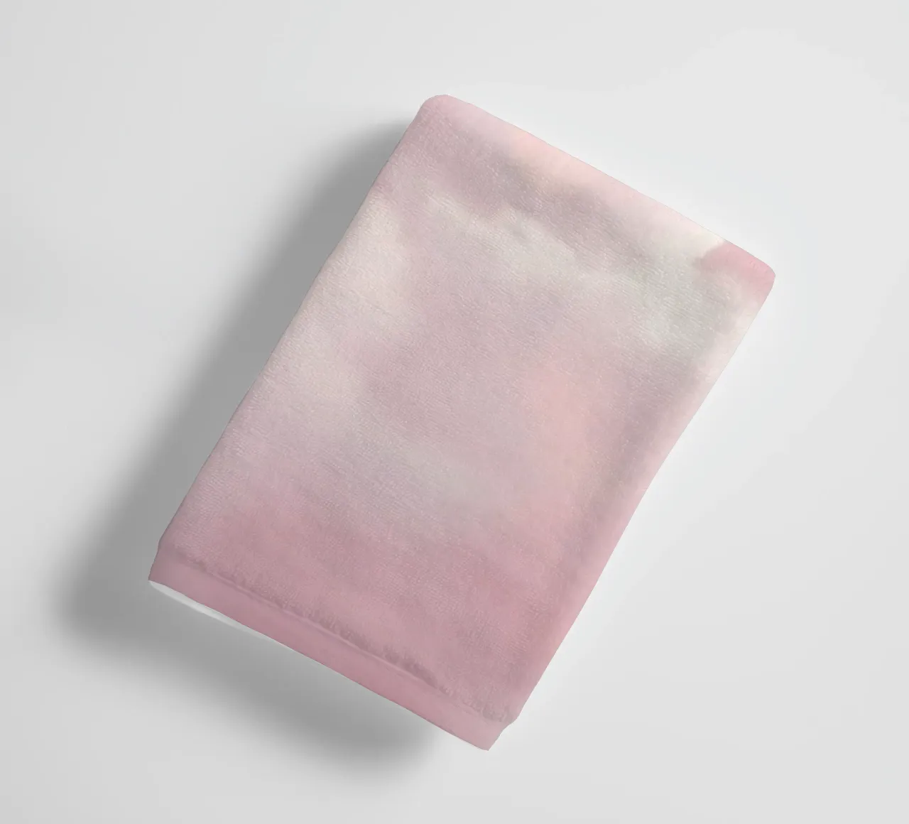 Soft pastel clouds create a serene abstract background towel by DesignDoodle