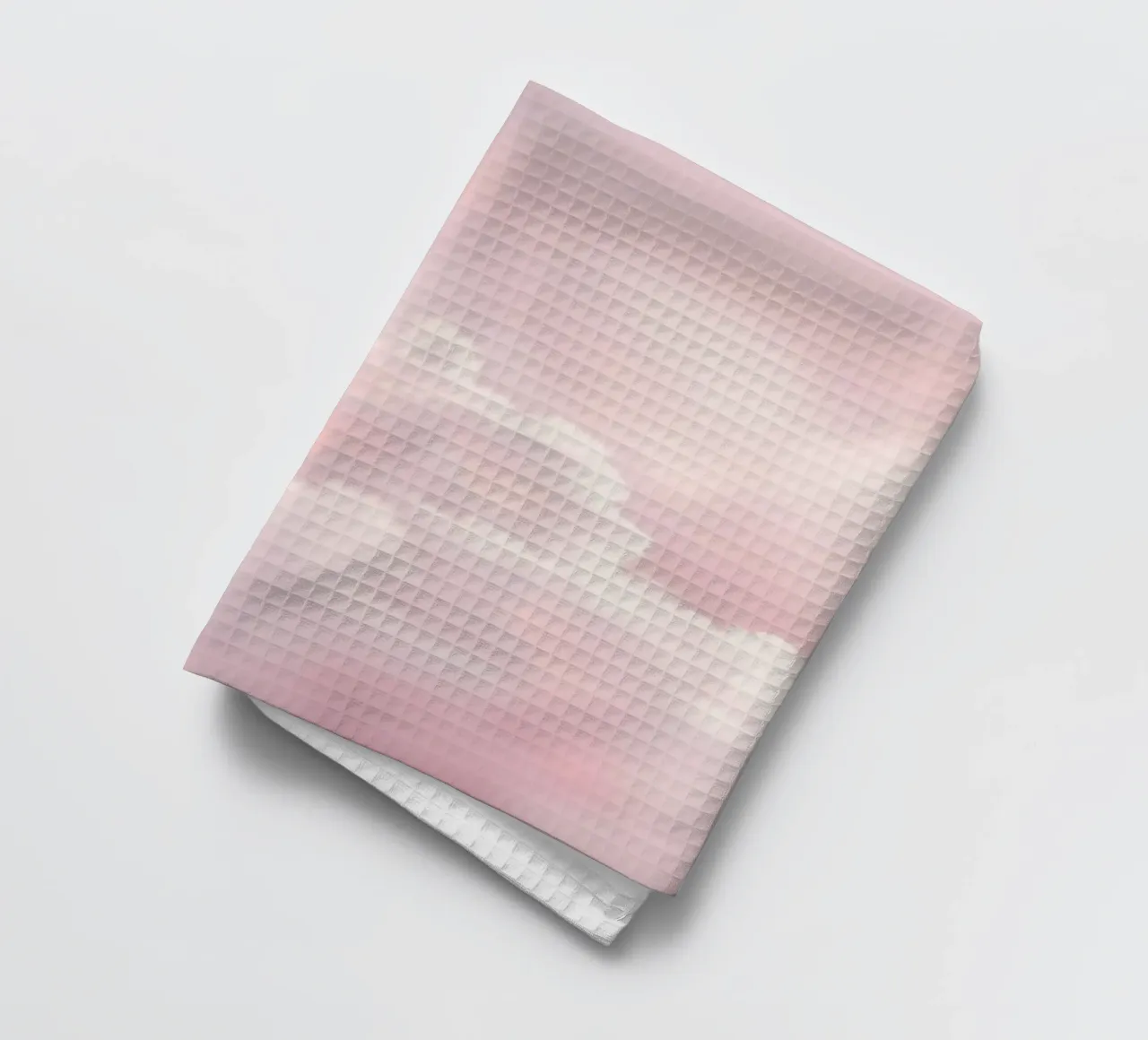 Soft pastel clouds create a serene abstract background tea towel by DesignDoodle