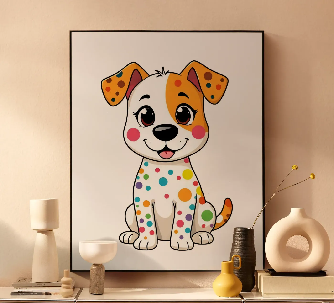 Hund_5a acryl van Tierisch bunt by LK