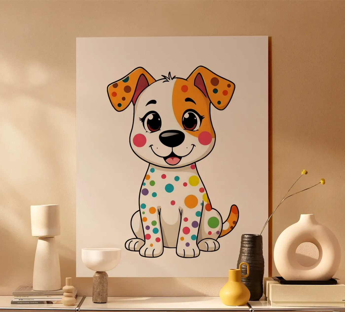 Hund_5a acryl van Tierisch bunt by LK