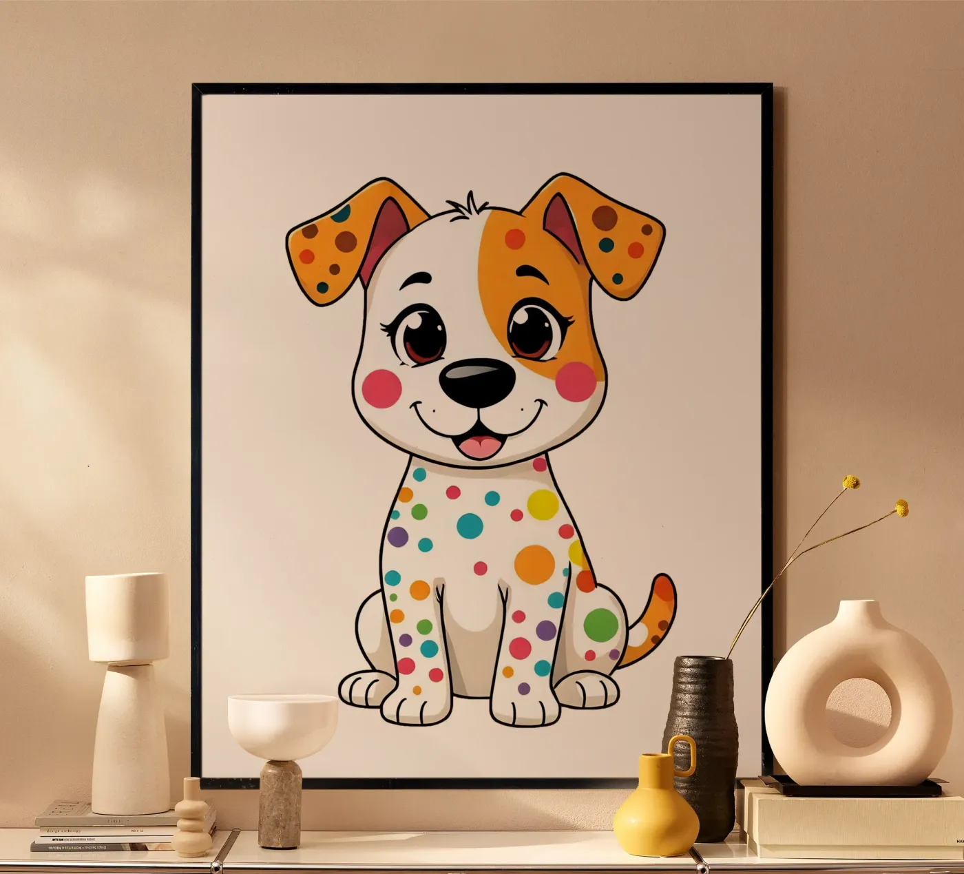 Hund_5a poster da Tierisch bunt by LK