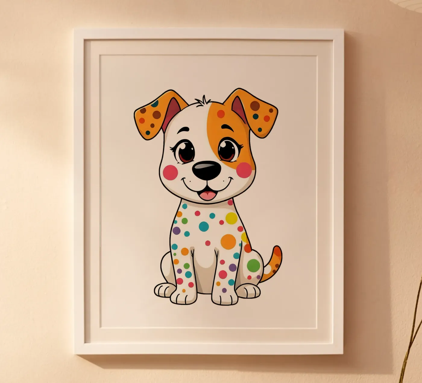 Hund_5a poster da Tierisch bunt by LK