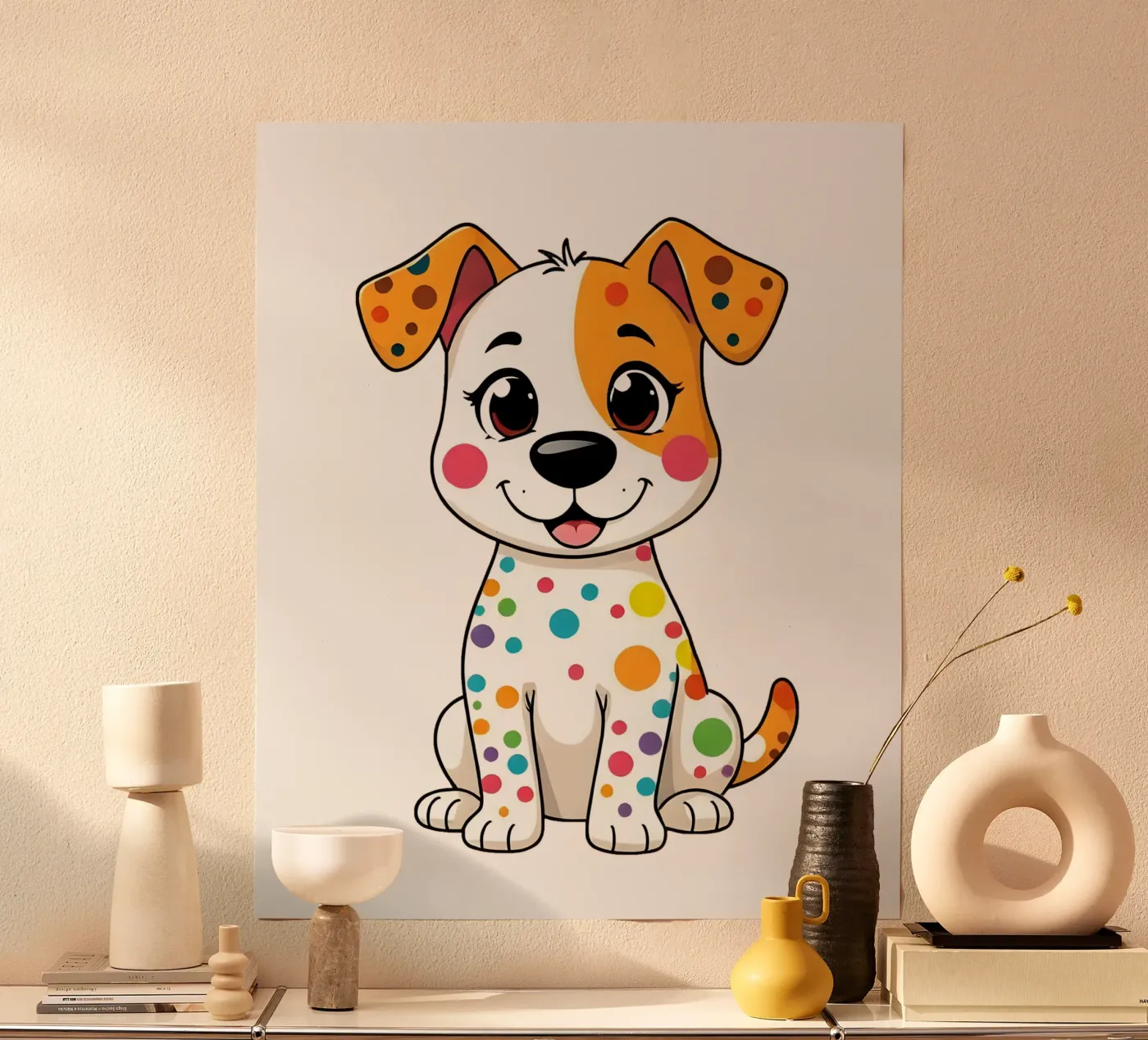 Hund_5a poster da Tierisch bunt by LK