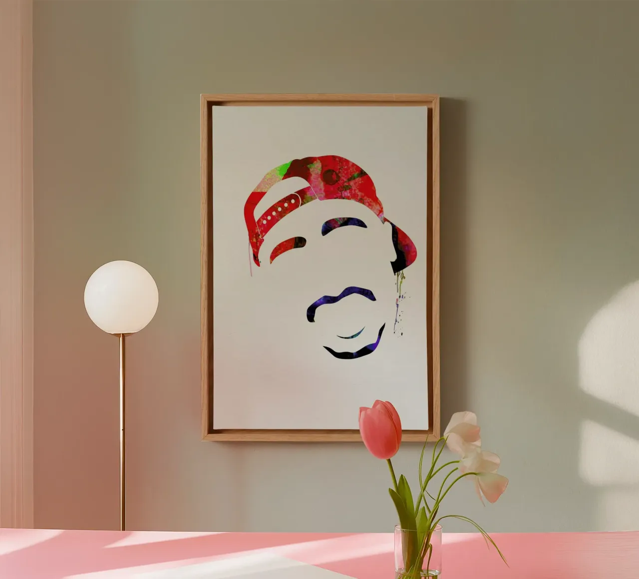 Tupac canvas met Baklijst van Naxart