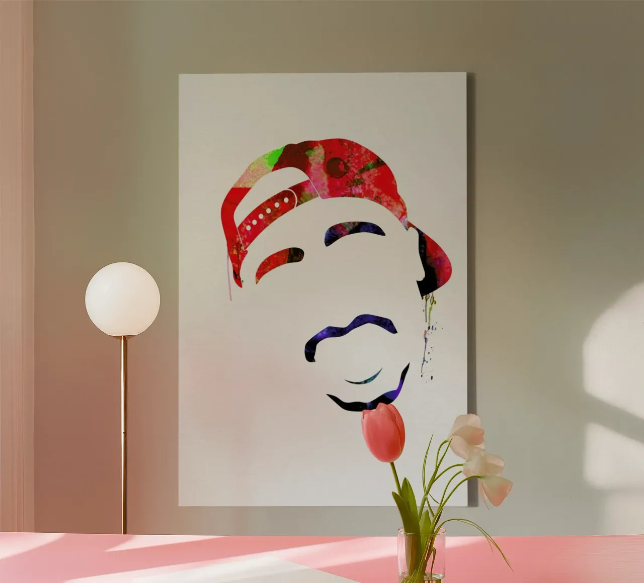 Tupac canvas met Baklijst van Naxart
