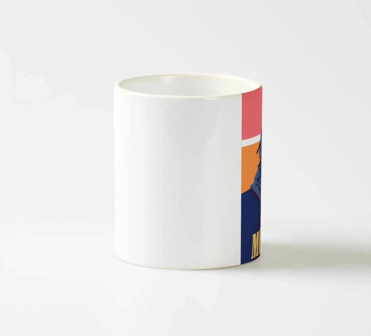 Wiz Khalifa colorful pop art portrait ceramic mug by Hantamrata