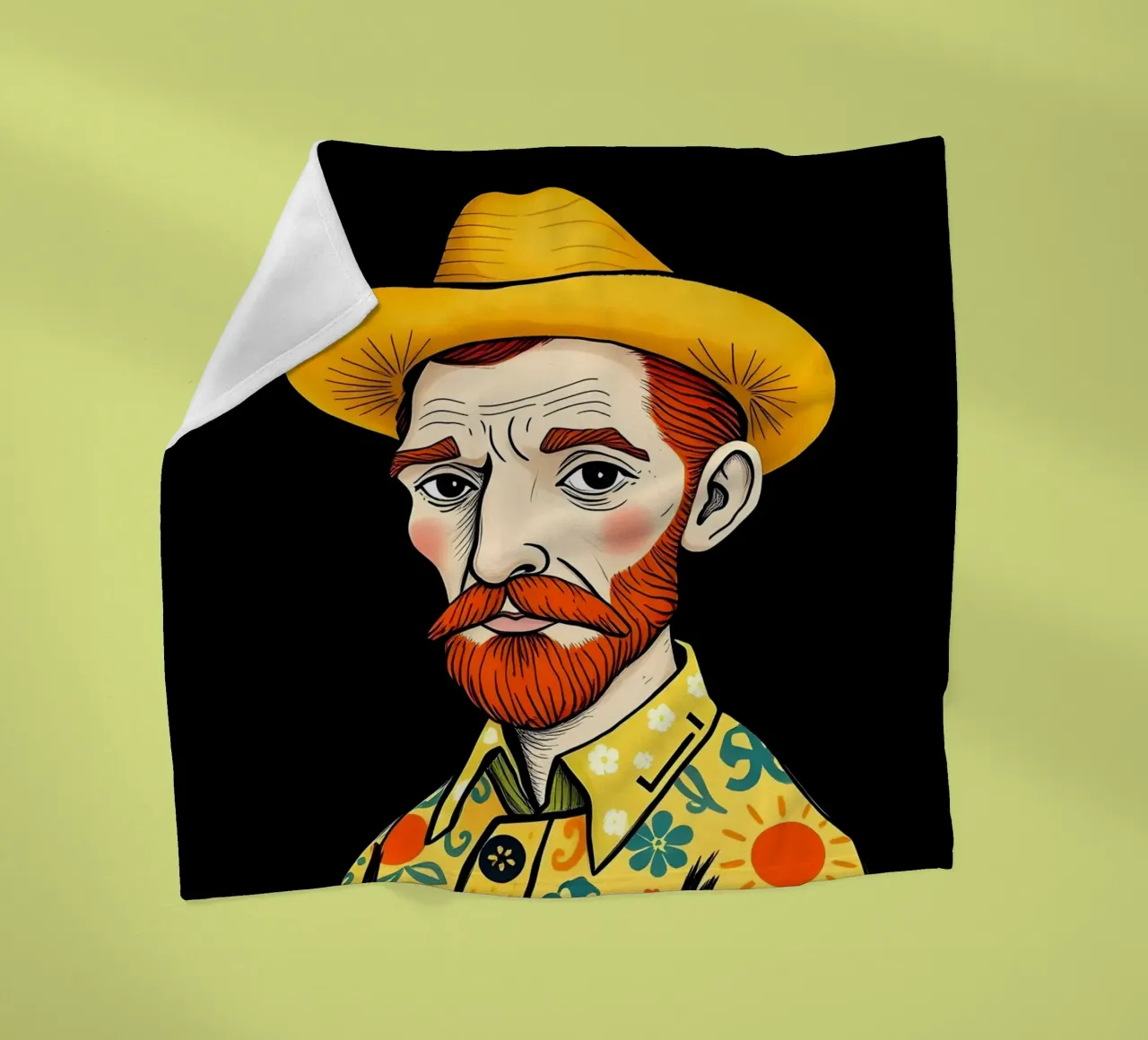 VINCENT VAN GOGH PORTRÄT Fleecedecke von COLLEEN CRAFTS
