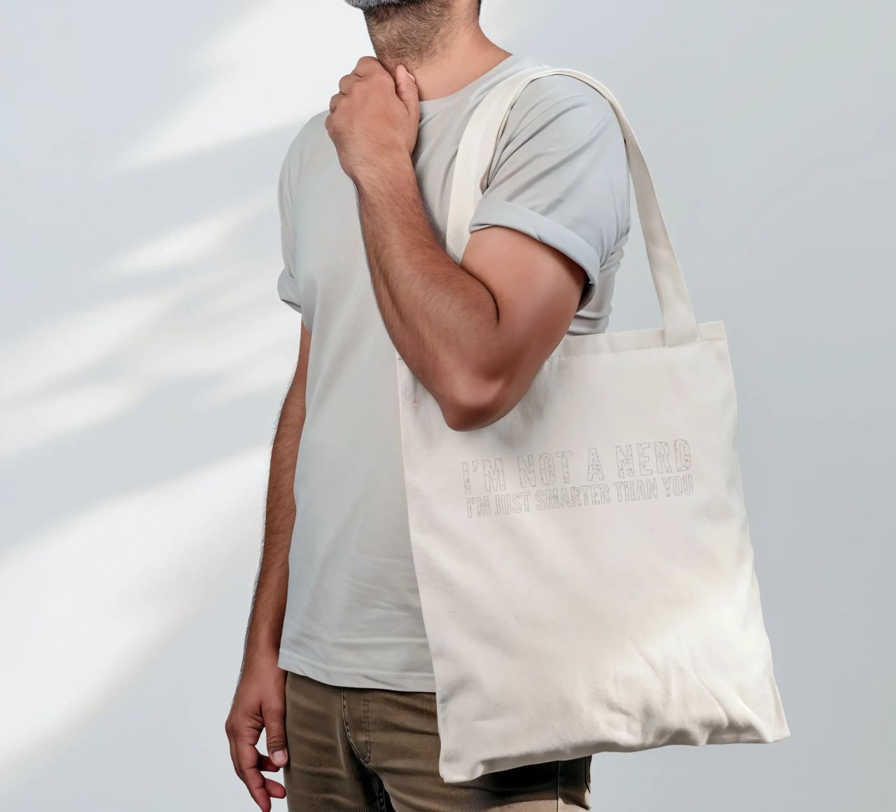 I'M NOT A NERD I'M JUST SMARTER THAN YOU borsa in juta da edsonramosart