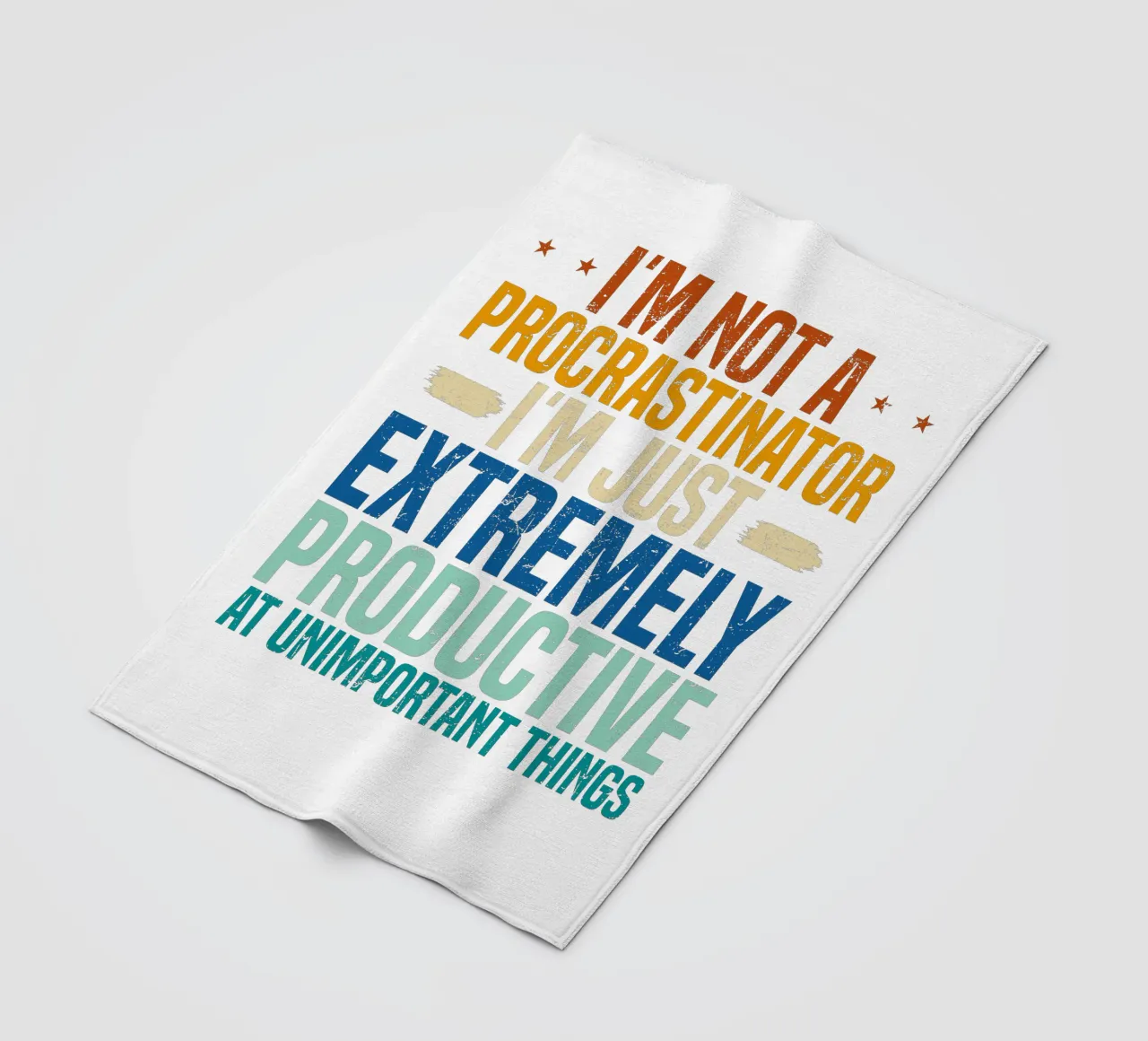 I'M NOT A PROCRASTINATOR, I'M EXTREMELY PRODUCTIVE AT UNIMPO coperta in pile da edsonramosart