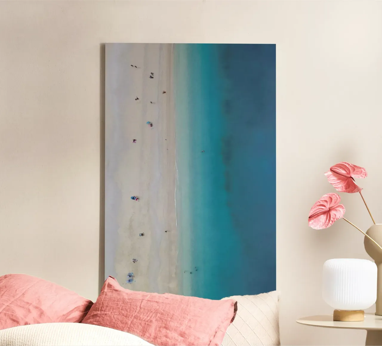 Where The Living Is Easy canvas met Baklijst van Studio Nahili