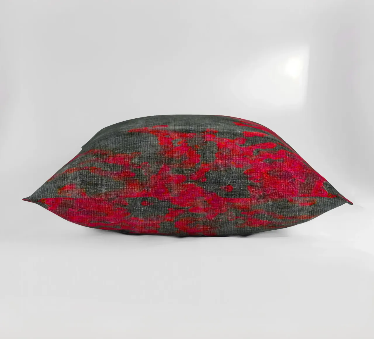 Abstract pink branches decorative cushion by Teresa André