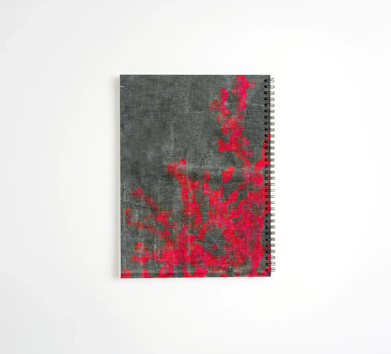 Abstract pink branches spiral notebook by Teresa André