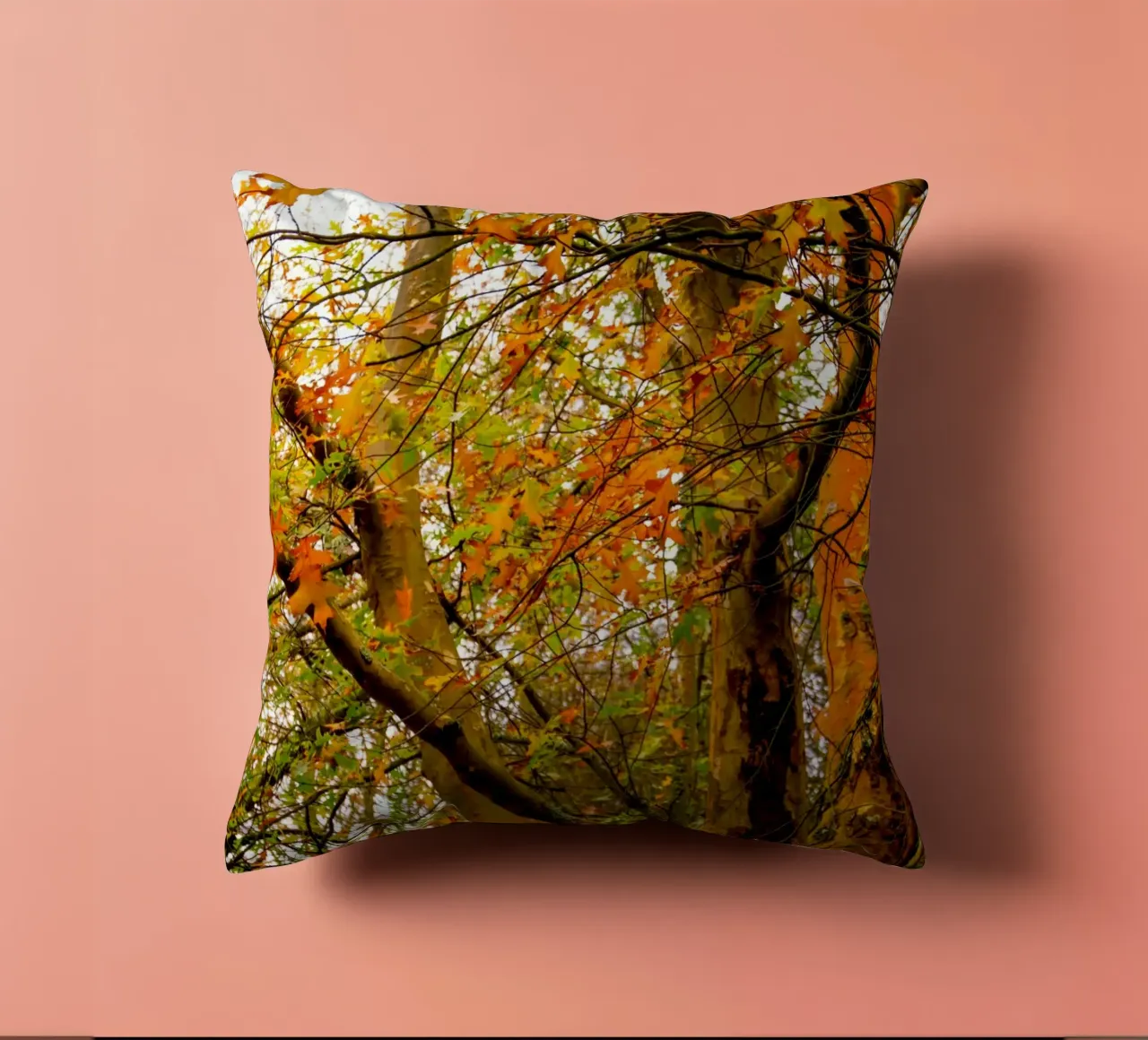 Autunno giallo e arancione cuscino da Teresa André