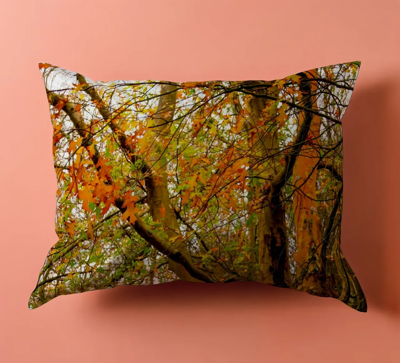 Autunno giallo e arancione cuscino da Teresa André