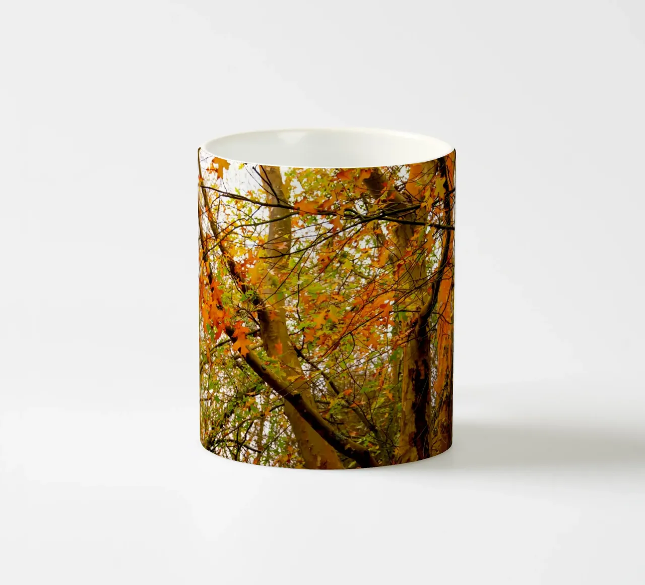 Autunno giallo e arancione tazza in ceramica da Teresa André