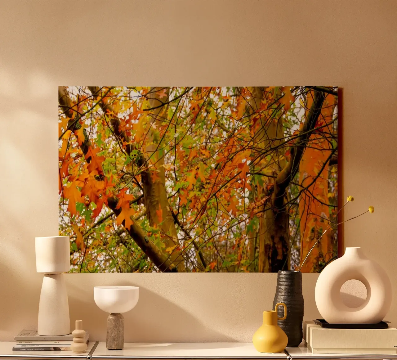 Autunno giallo e arancione tela da Teresa André