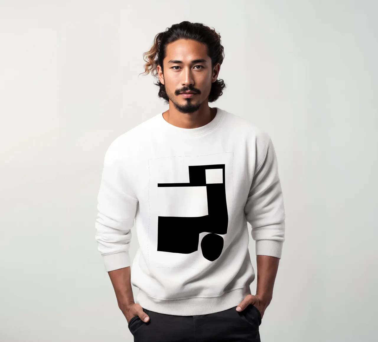 Geometric black and white felpa da LisaArtes
