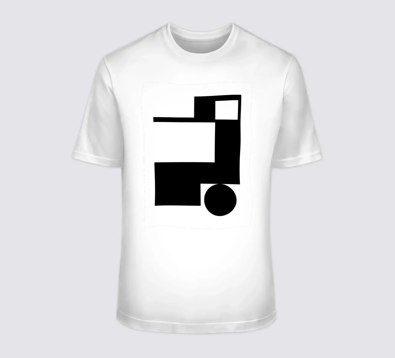 Geometric black and white t-shirt da LisaArtes