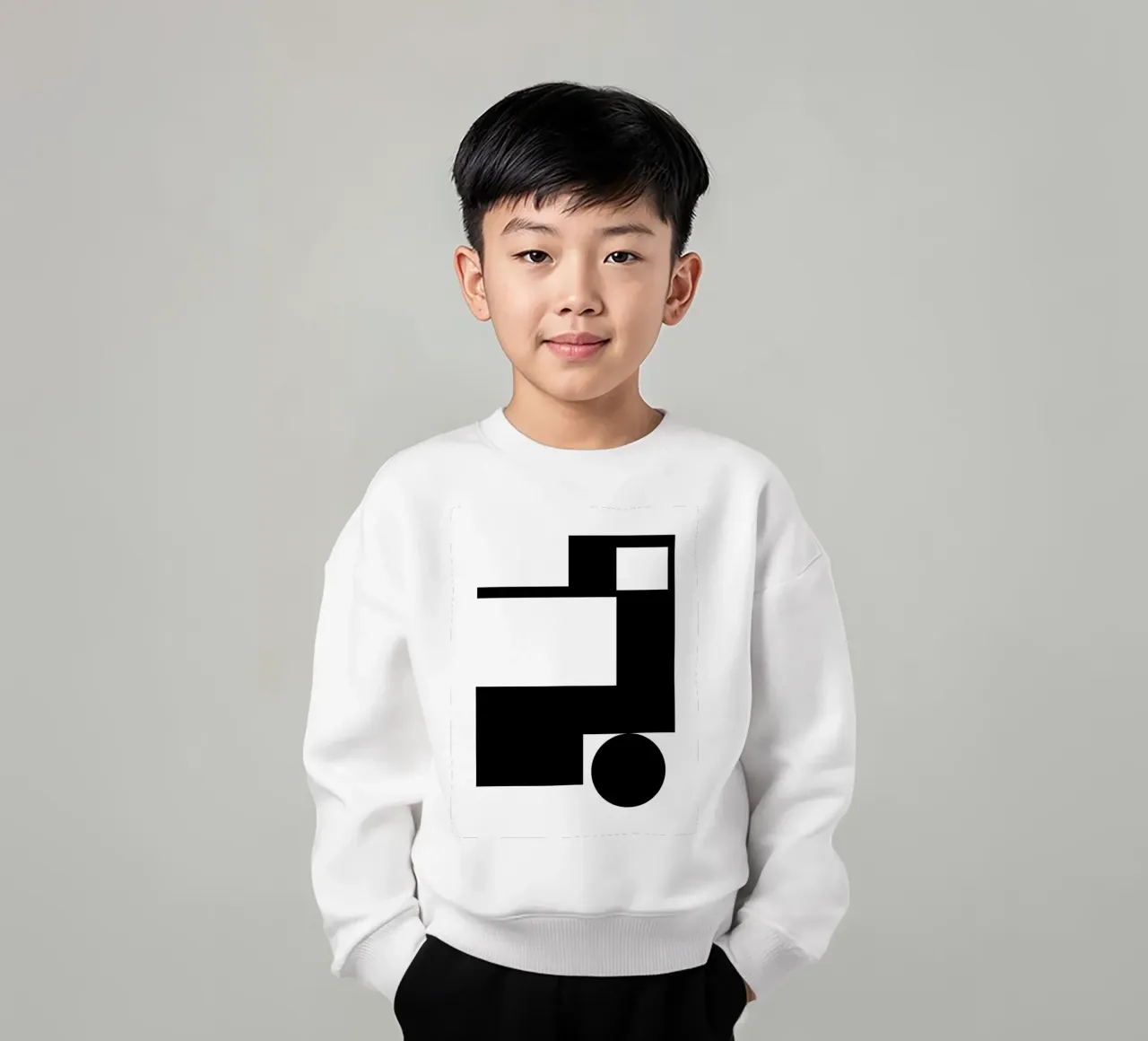 Geometric black and white felpa bambino da LisaArtes