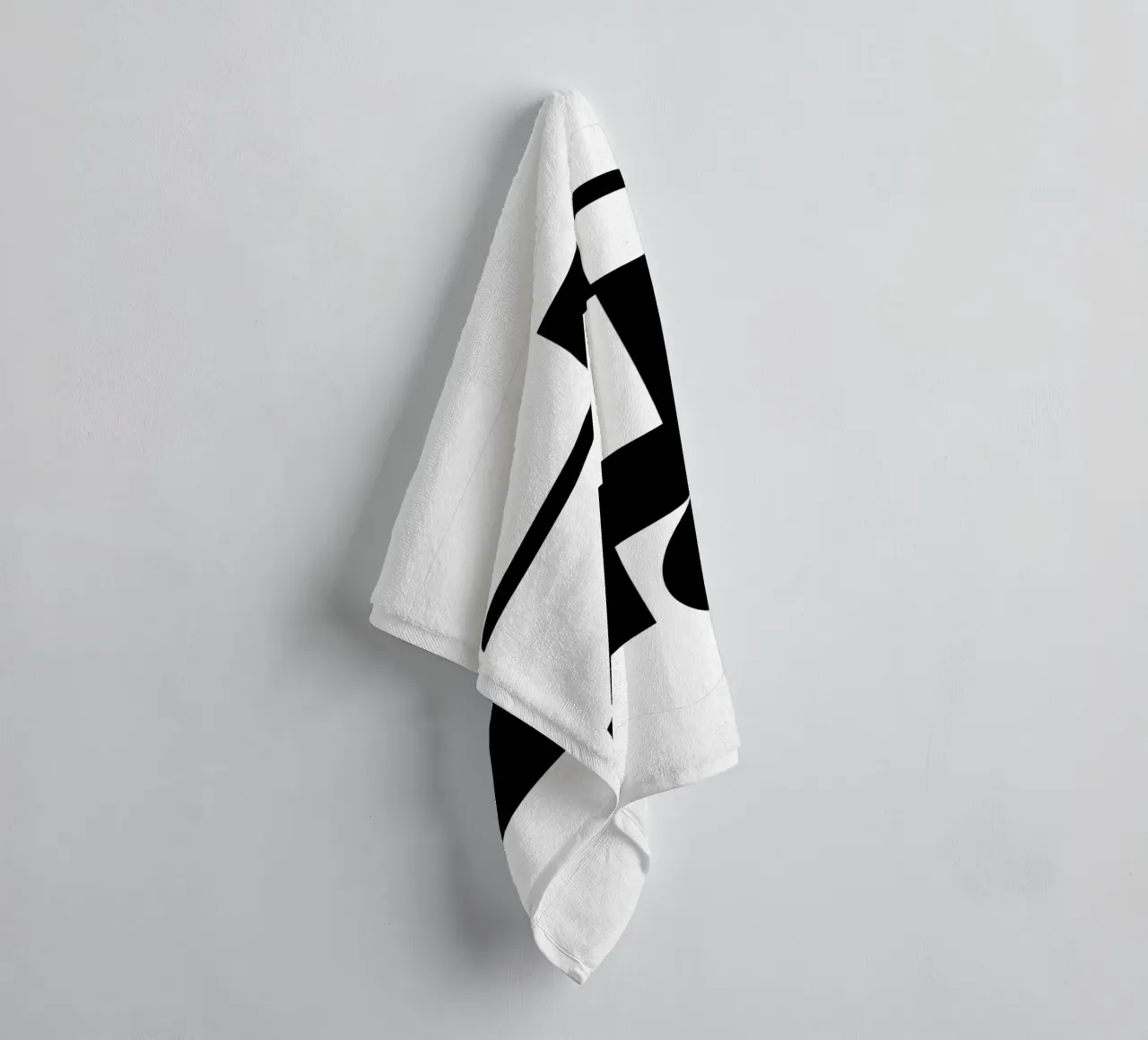 Geometric black and white asciugamano da bagno da LisaArtes