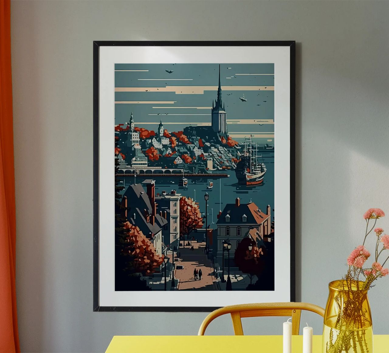 Brest Pixel Art Poster von Bernotas