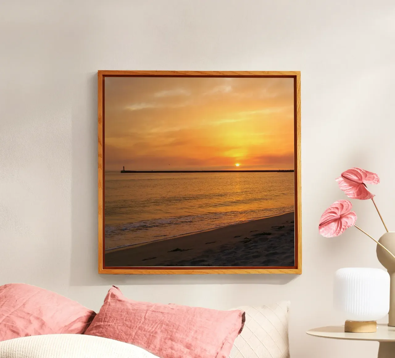 Warm sunset plexiglass da Teresa André