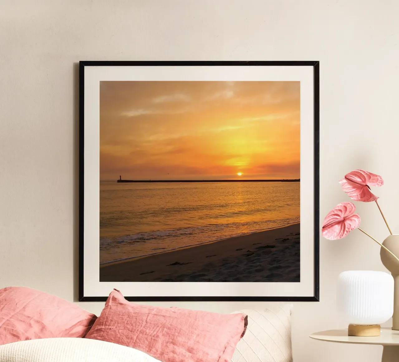 Warm sunset poster by Teresa André