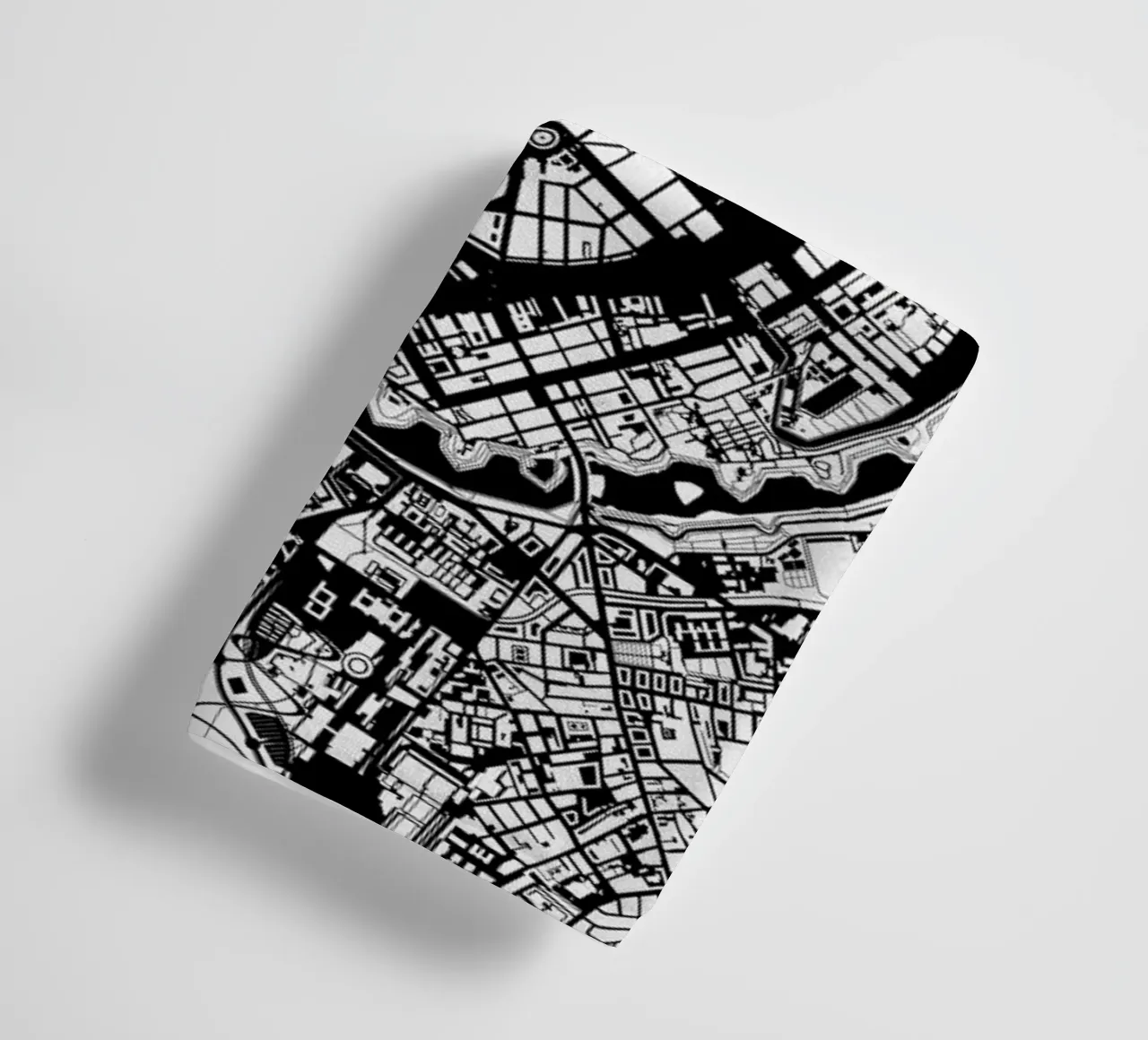 Copenhagen Black & White Handtuch von Planos Urbanos