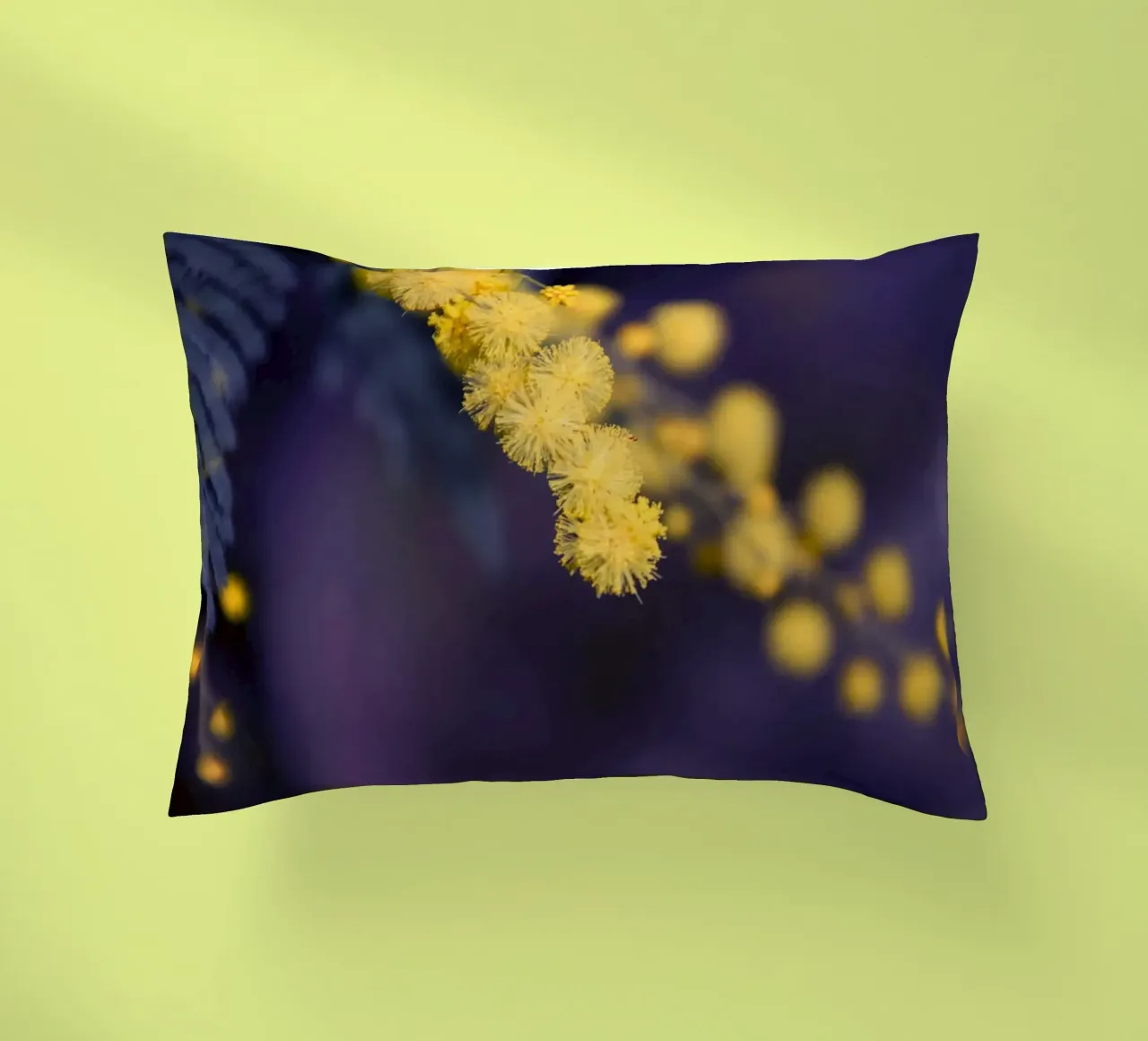 Fiore di mimosa di notte cuscino da Teresa André