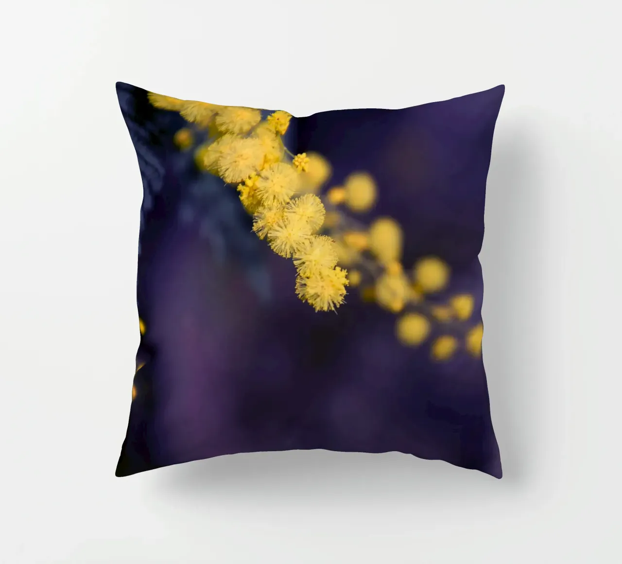 Fiore di mimosa di notte cuscino da Teresa André