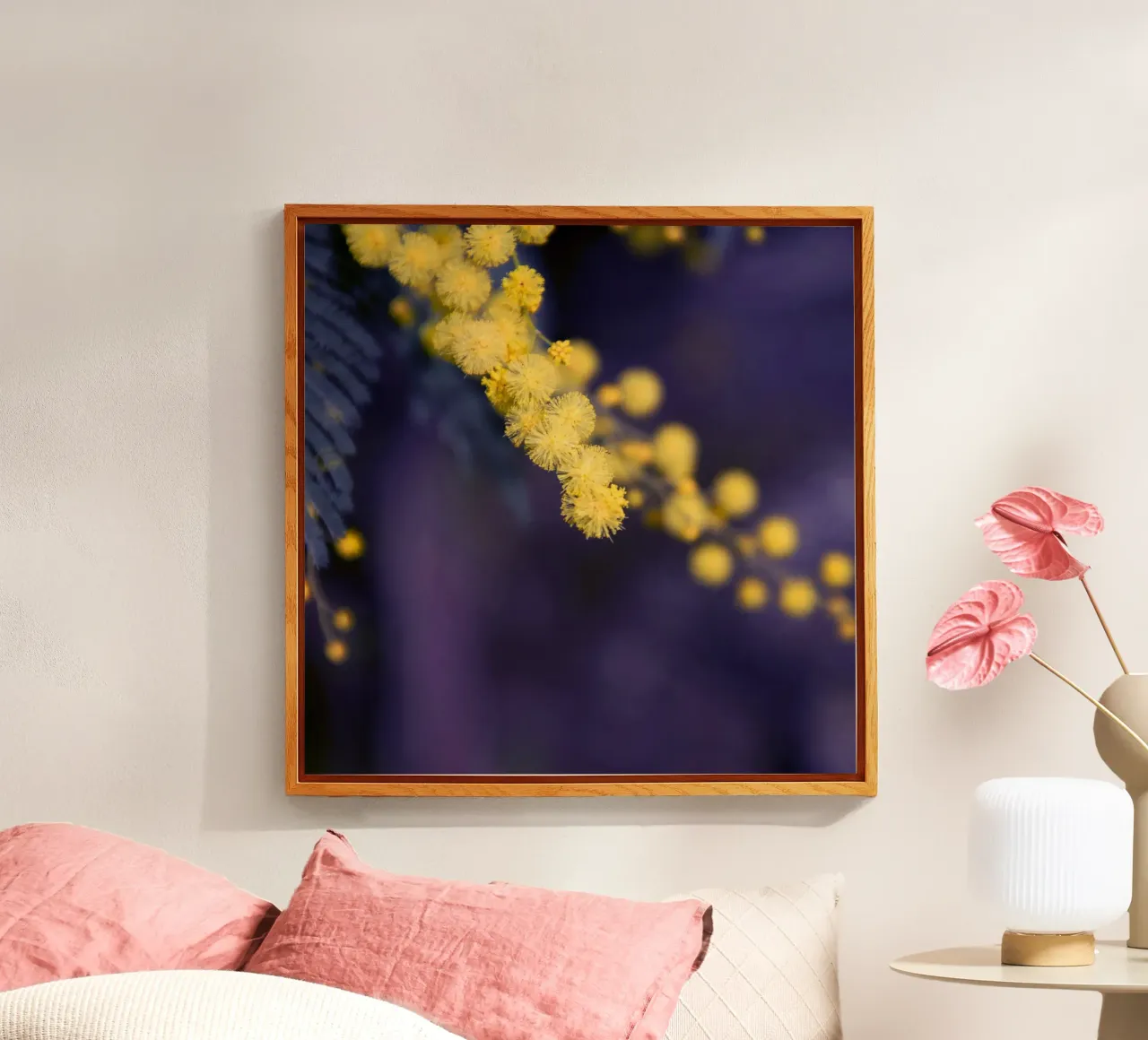 Fiore di mimosa di notte plexiglass da Teresa André
