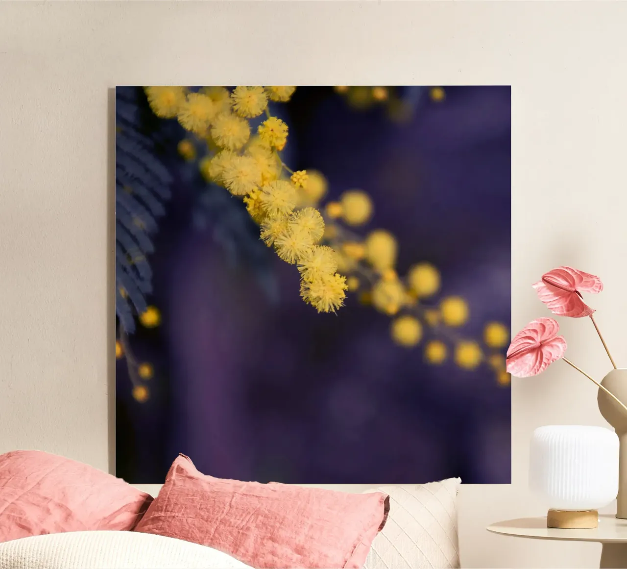 Fiore di mimosa di notte plexiglass da Teresa André