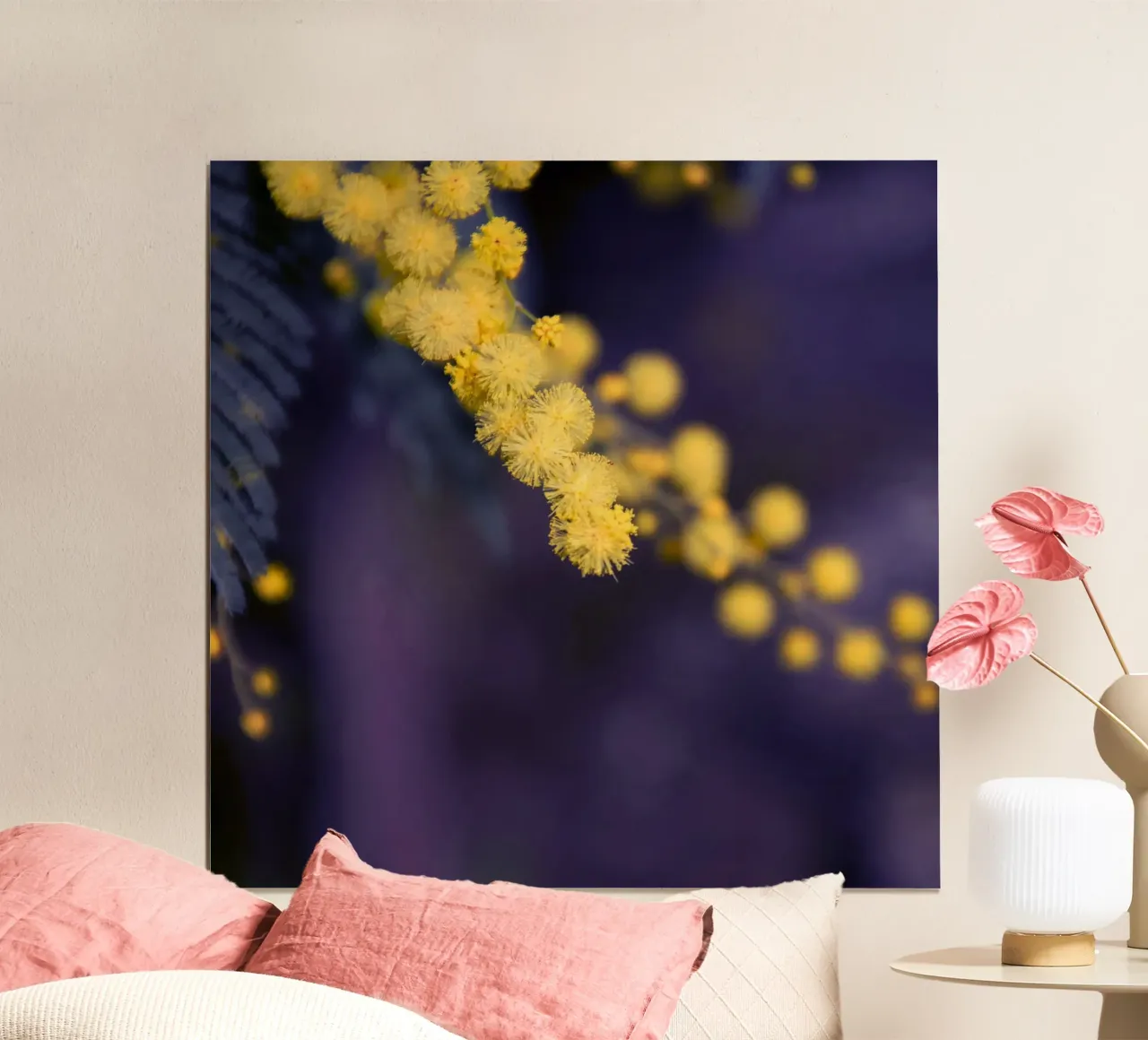 Fiore di mimosa di notte carta hahnemühle da Teresa André